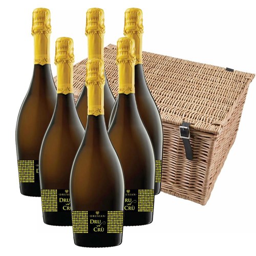 Drusian Spumante Dru el Cru Prosecco Case of 6 Hamper
